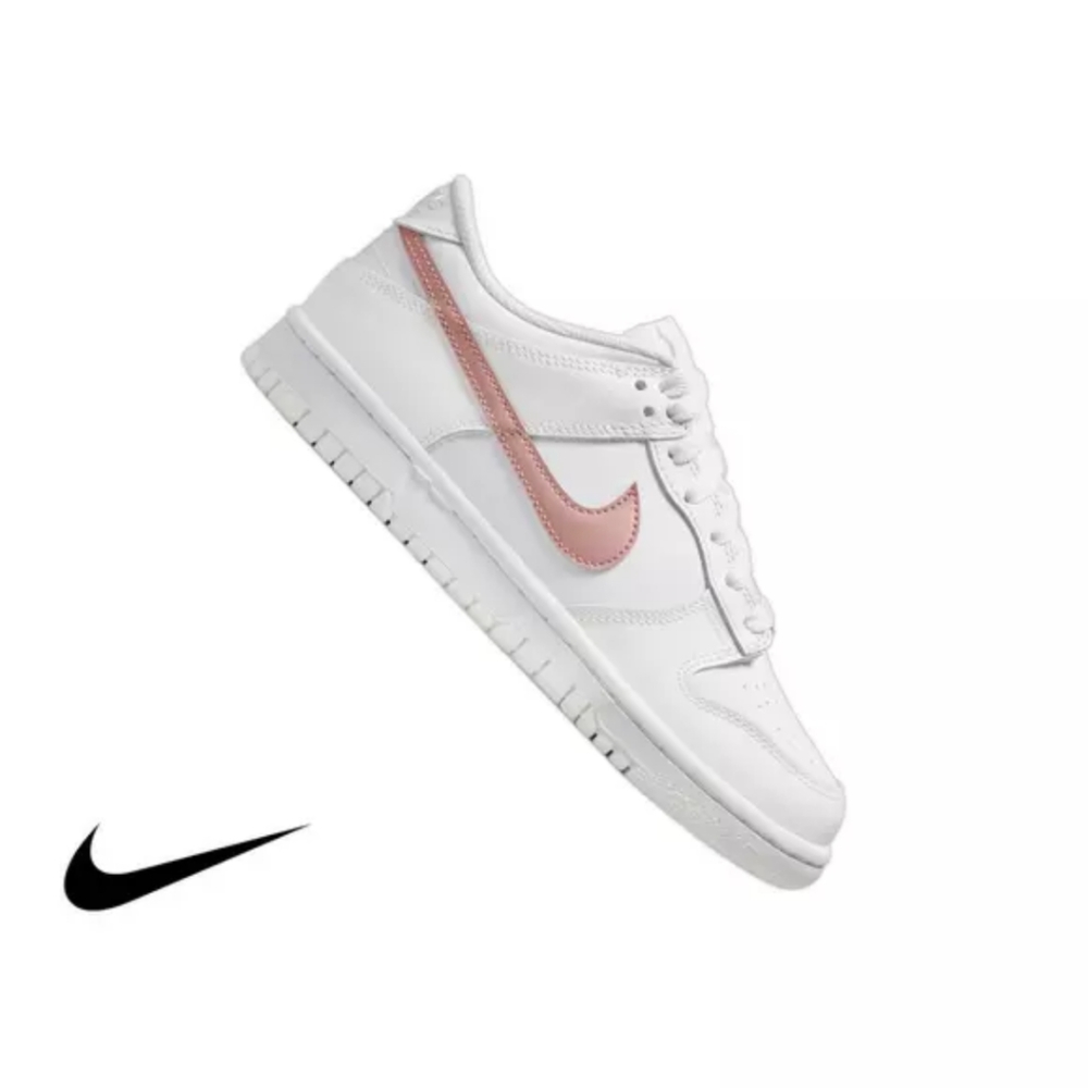 Nike Dunk Low White/Metallic Red Bronze Size 5 Youth/Women's 6.5